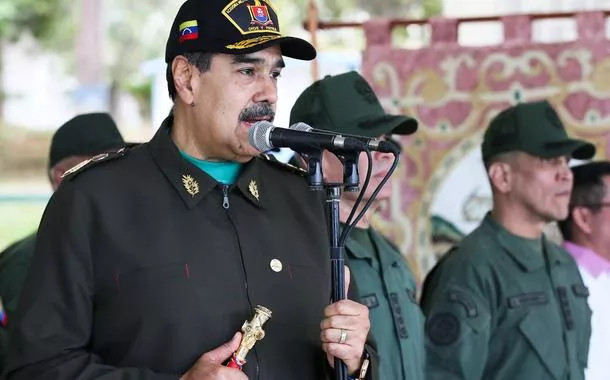 O presidente venezuelano Nicolás Maduro durante evento militar em La Guaira - 28/12/2025