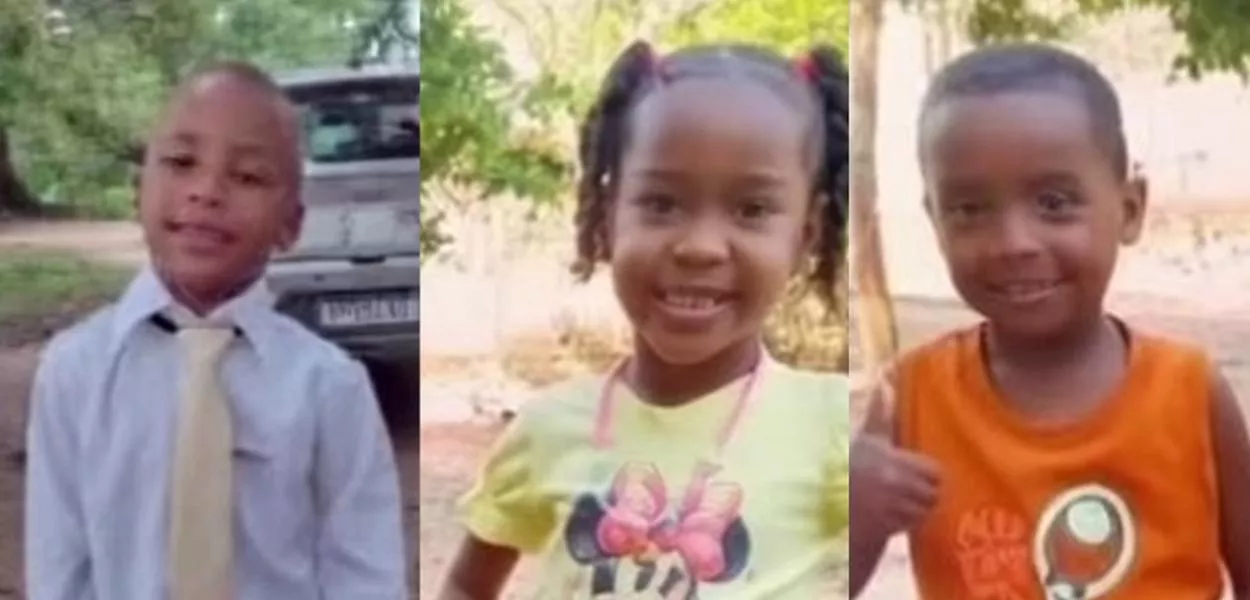 As crianças, de 8, 6 e 4 anos, sumiram na tarde de domingo (4/1). Autoridades e moradores realizam buscas na região