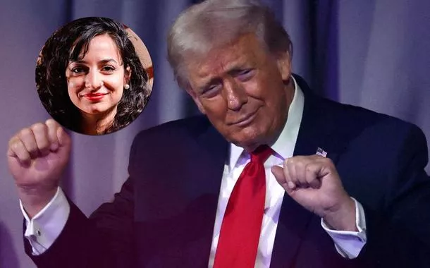 Juliane Furno e Donald Trump