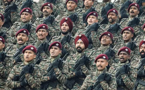 Soldados do exército da Índia