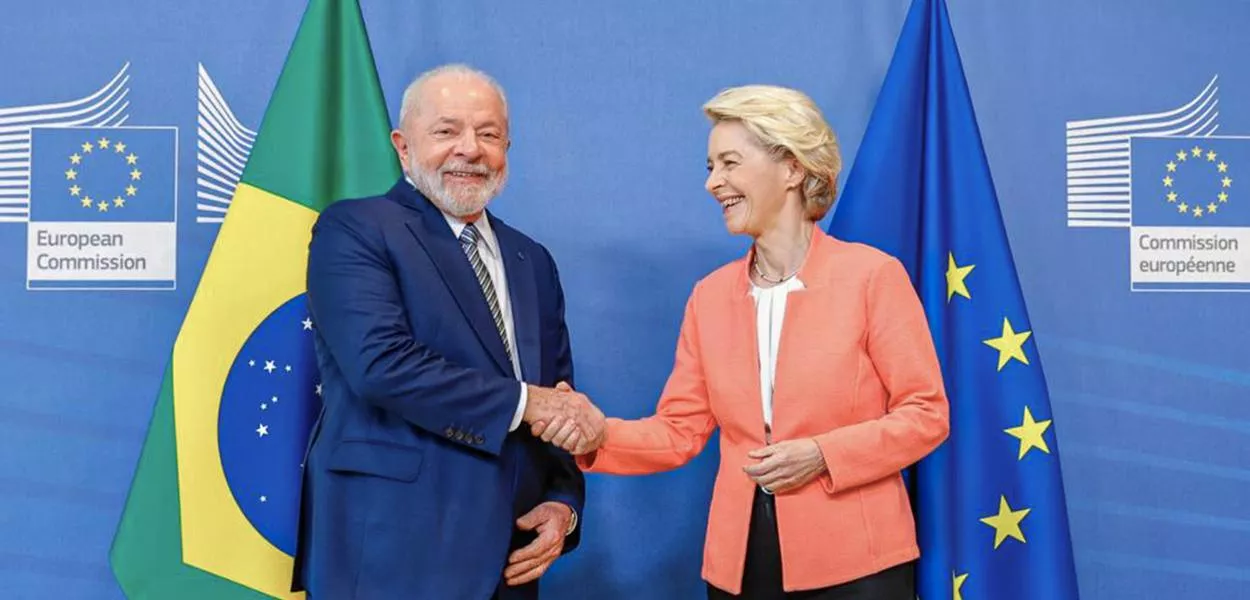Luiz Inácio Lula da Silva e Ursula von der Leyen