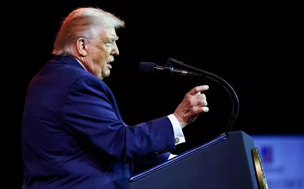 O presidente dos Estados Unidos, Donald Trump, em Washington, D.C., EUA, em 6 de janeiro de 2026