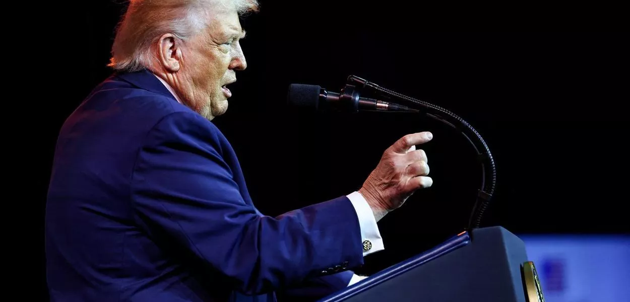 O presidente dos Estados Unidos, Donald Trump, em Washington, D.C., EUA, em 6 de janeiro de 2026