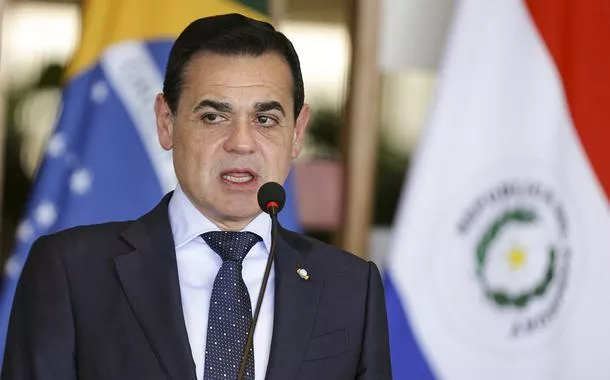 Brasília (DF), 30/08/2023 - O ministro das Relações Exteriores do Paraguai, Rubén Ramírez Lezcano, durante declaração à imprensa, no Palácio Itamaraty. Foto: Marcelo Camargo/Agência Brasil