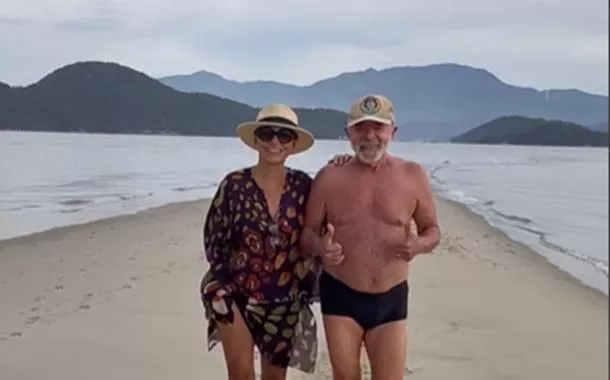 Em vídeo publicado pela primeira-dama em Restinga da Marambaia, no Rio de Janeiro, presidente diz que "ondas vindas da direita e da esquerda se juntam para construir o mar"