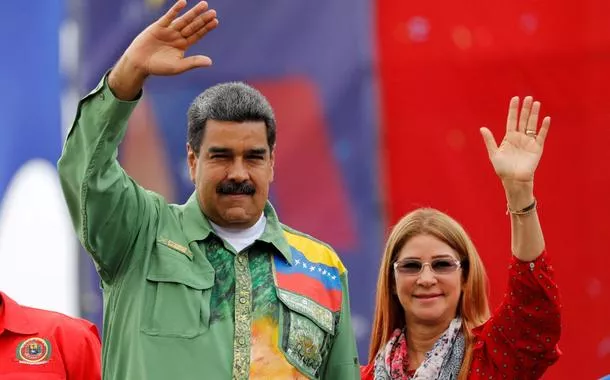 Nicolás Maduro e Cilia Flores em Caracas, Venezuela - 17/5/2018   