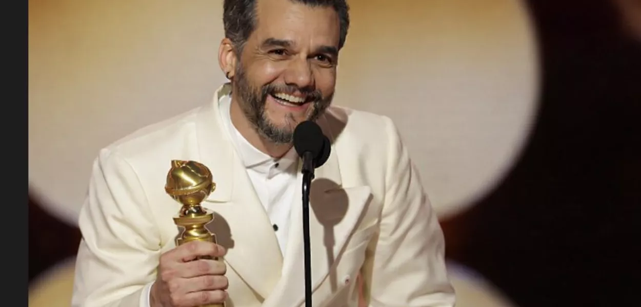 Wagner Moura conquista o troféu do Globo de Ouro
