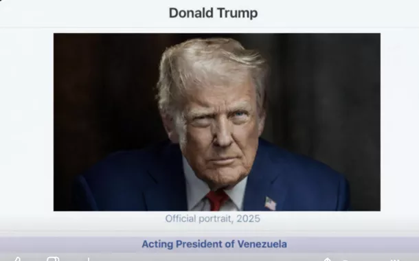 Trump se apresenta como "presidente interino da Venezuela"