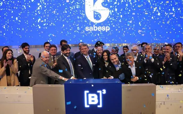 São Paulo (SP) - 23/07/2024 - Cerimônia de privatização da Sabesp na Bolsa de Valores de São Paulo (B3)