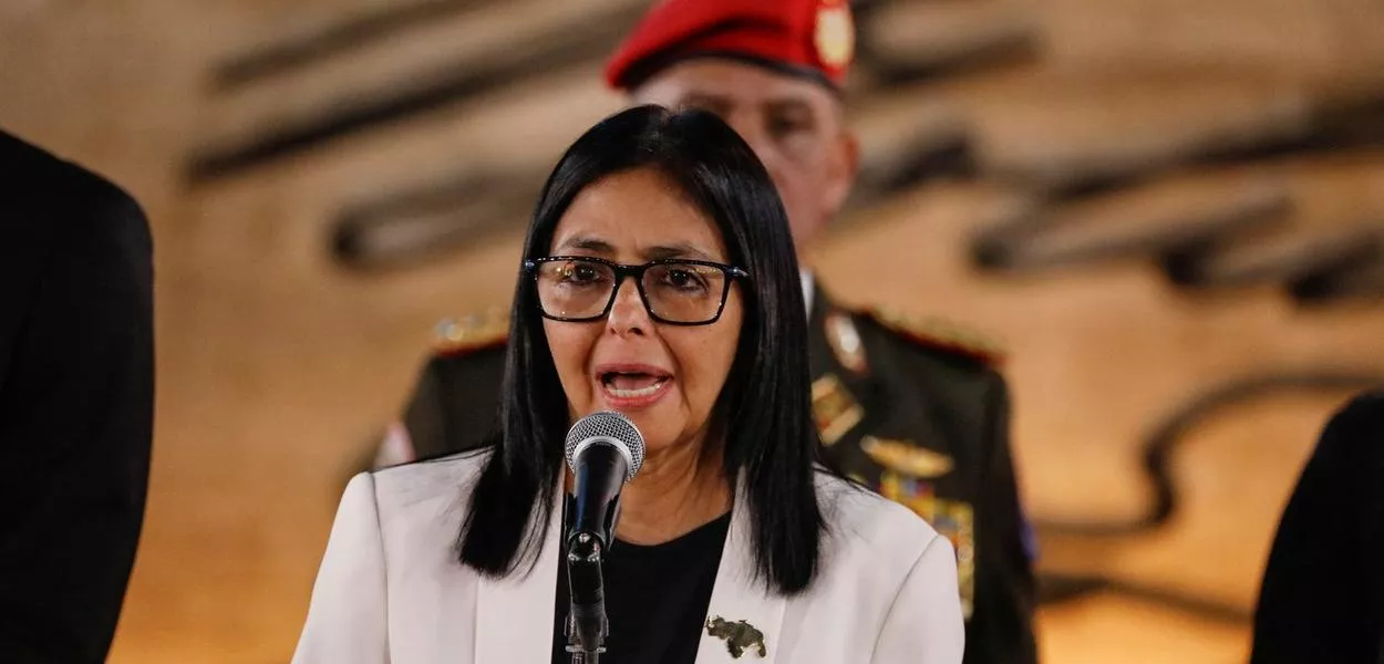 A presidente interina da Venezuela, Delcy Rodríguez, em Caracas - 08/01/2026 