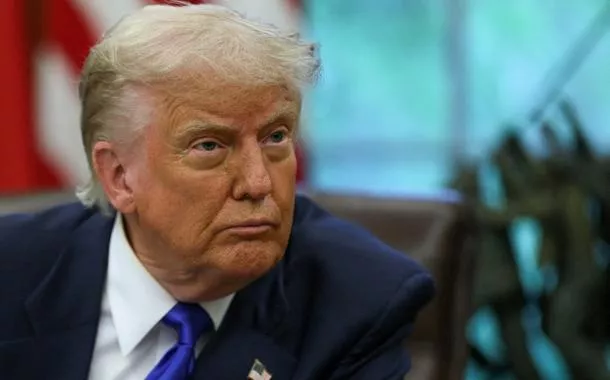 O presidente dos EUA, Donald Trump, no Salão Oval da Casa Branca, em Washington, D.C., EUA - 5 de maio de 2025 