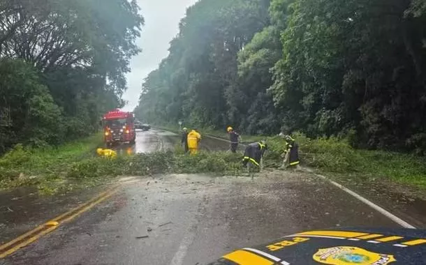 Estrago causado pela chuva no Rio Grande do Sul