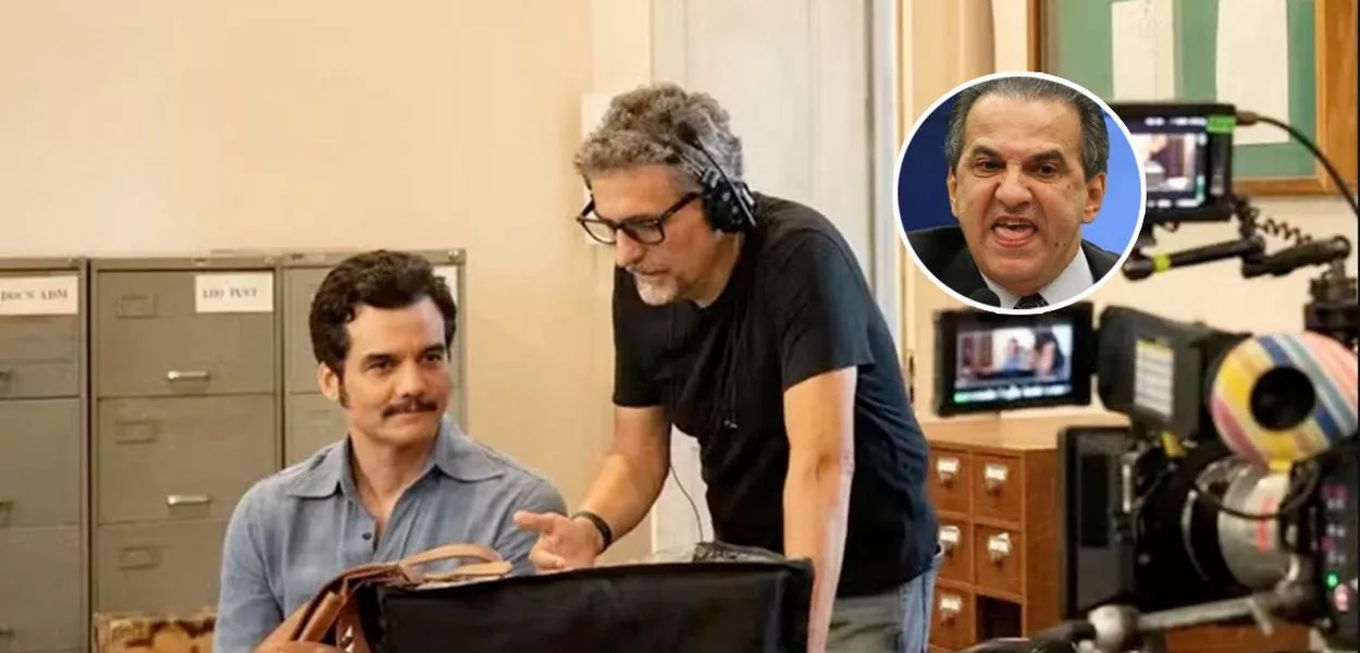 Wagner Moura, Kleber Mendonça Filho and Silas Malafaia