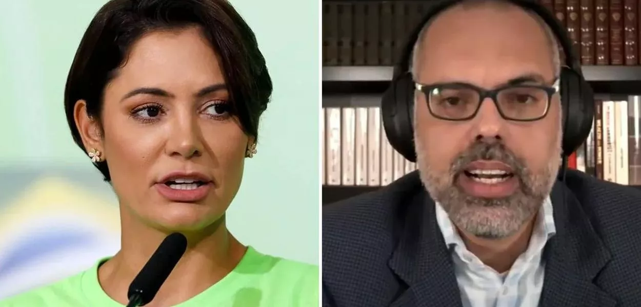 Michelle Bolsonaro e Allan dos Santos