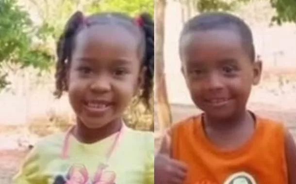 Isabelle, de 6 anos, e Michael, de 4