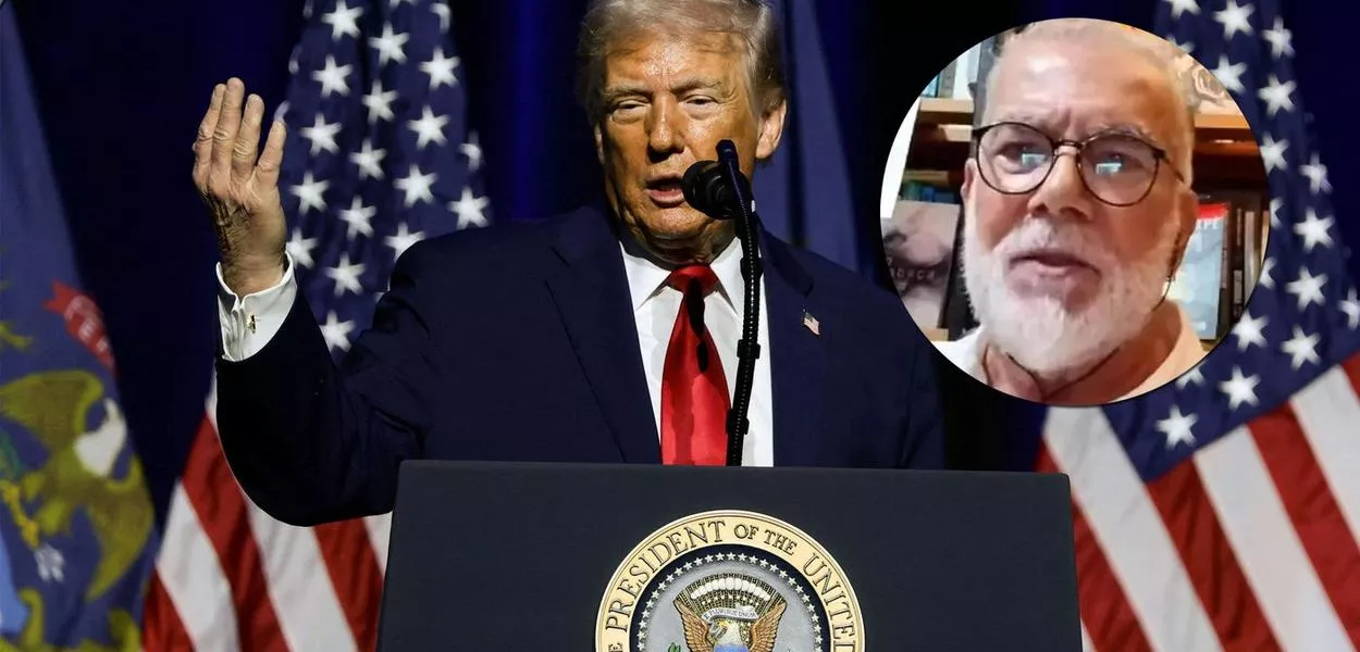 Donald Trump e Chico Teixeira