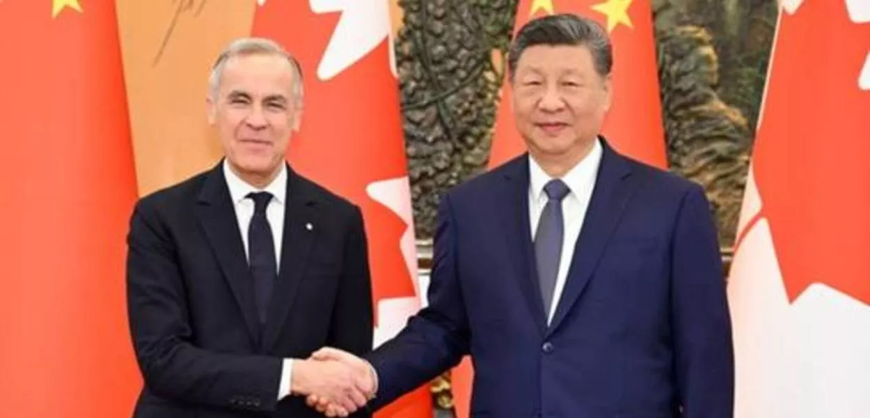 Mark Carney e Xi Jinping 