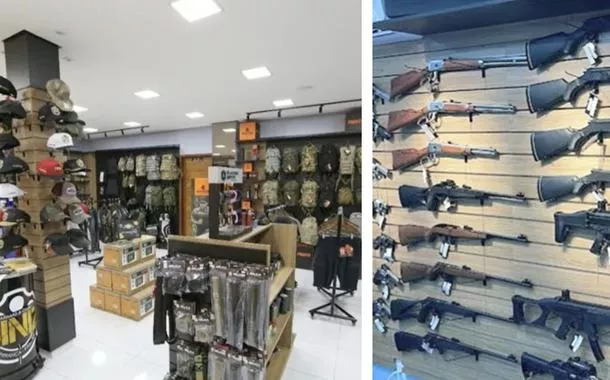 Bandidos invadem clube de tiro, furtam 50 armas de fogo e mais de 3 mil munições