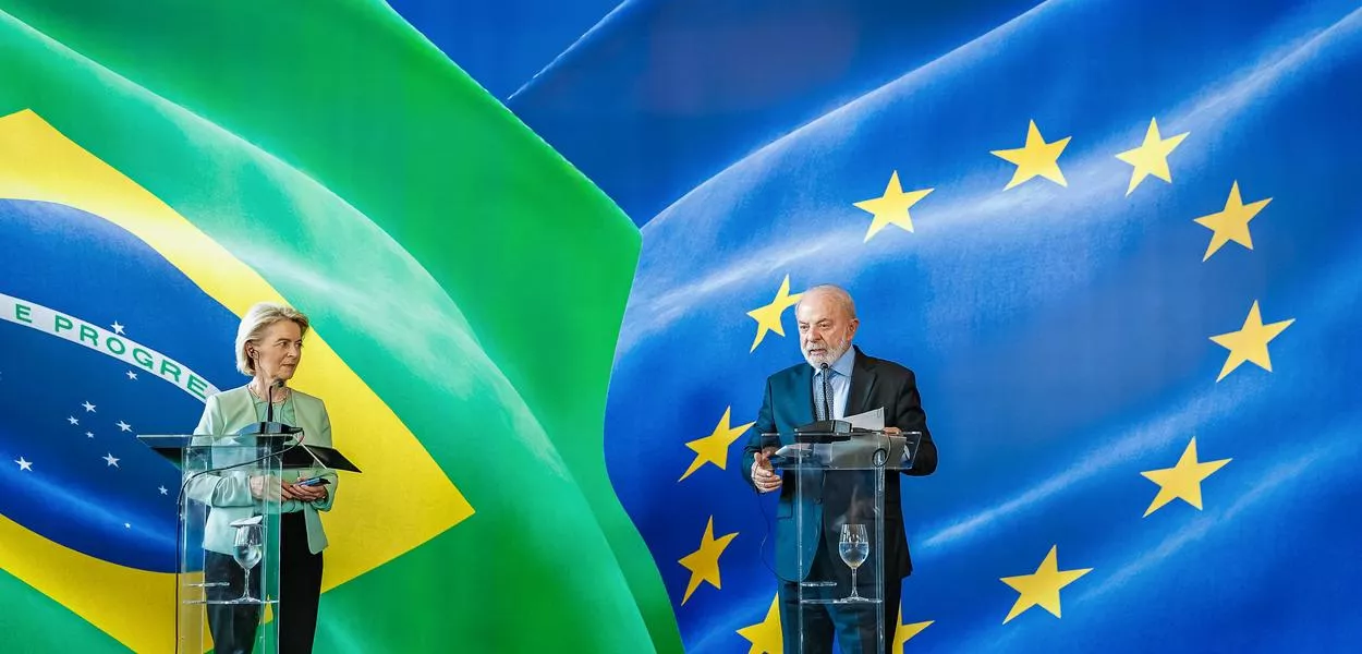 Lula e Ursula von der Leyen