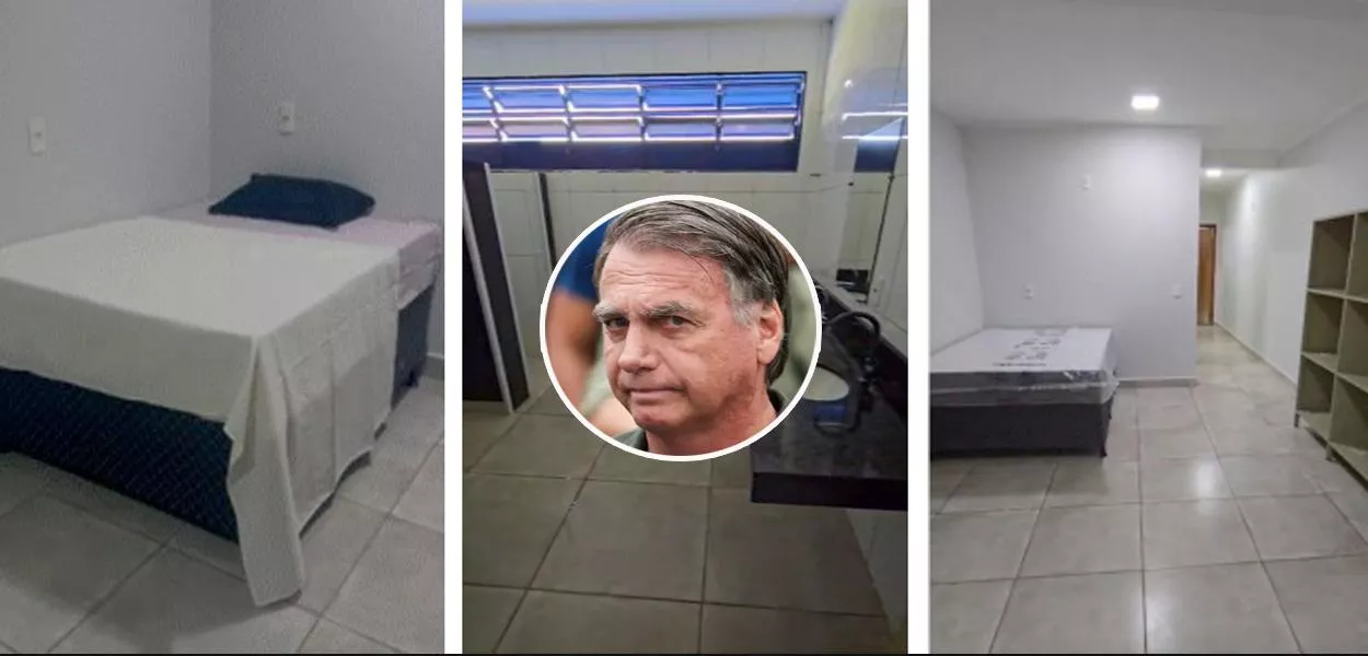 Jair Bolsonaro e a cela onde ele ficará detido
