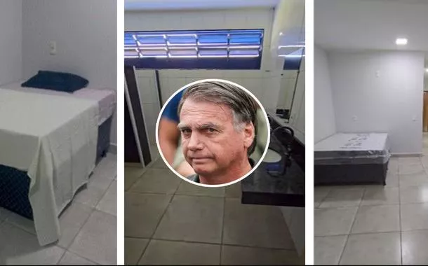 Jair Bolsonaro e a cela onde ele ficará detido