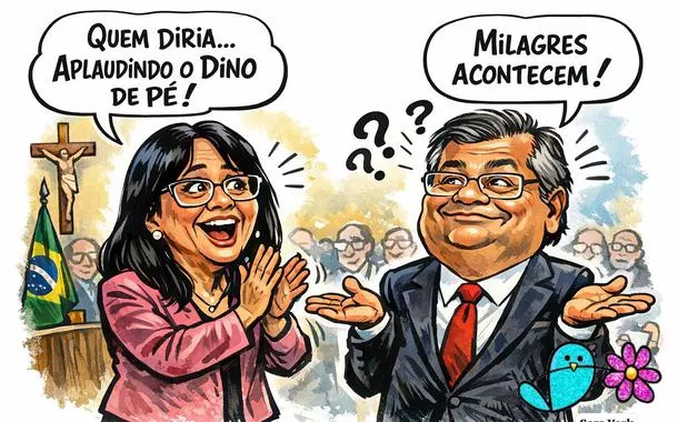 Damares Alves e Flávio Dino 