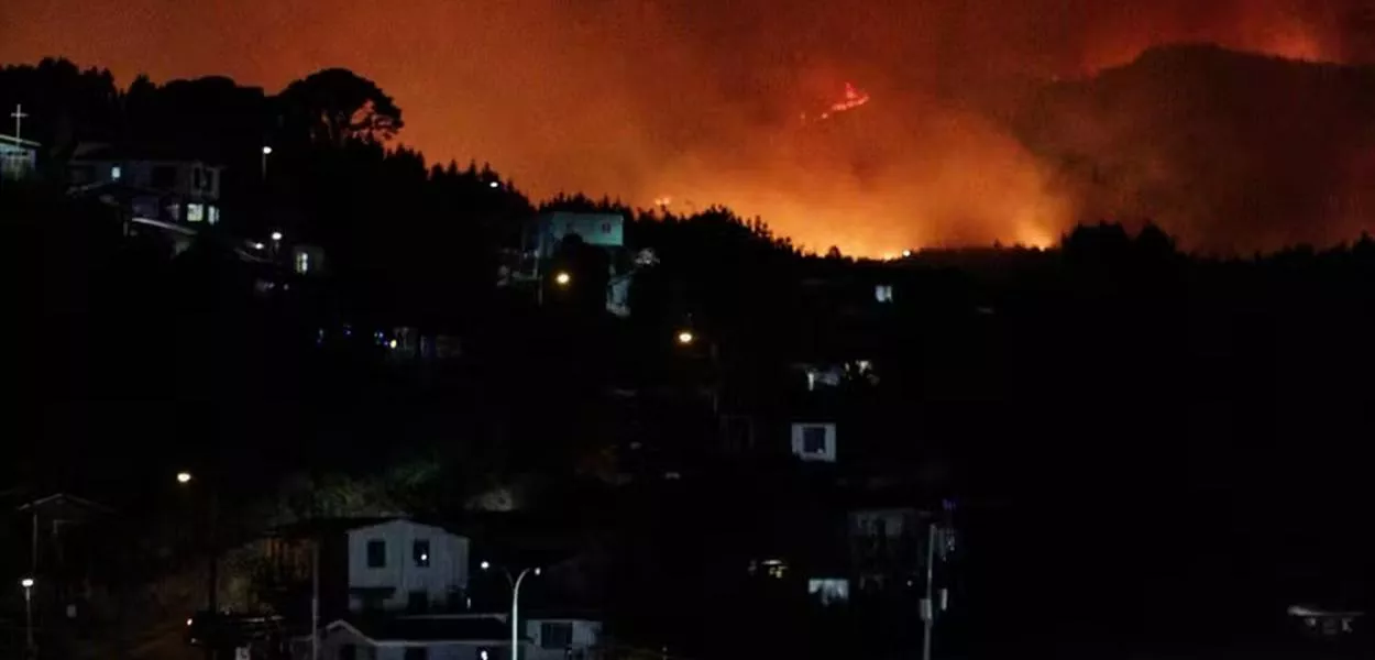 Incêndio no Chile