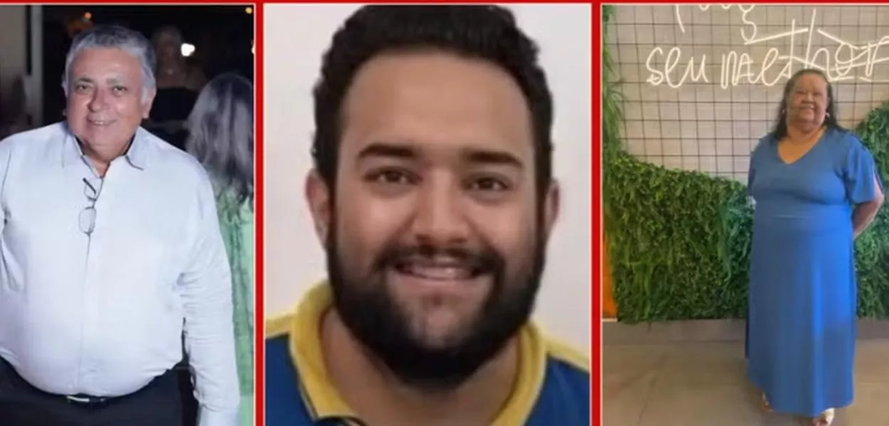 As vítimas são João Clemente Pereira, de 63 anos, Marcos Raymundo Fernandes Moreira, de 33 anos e Miranilde Pereira da Silva, de 75 anos