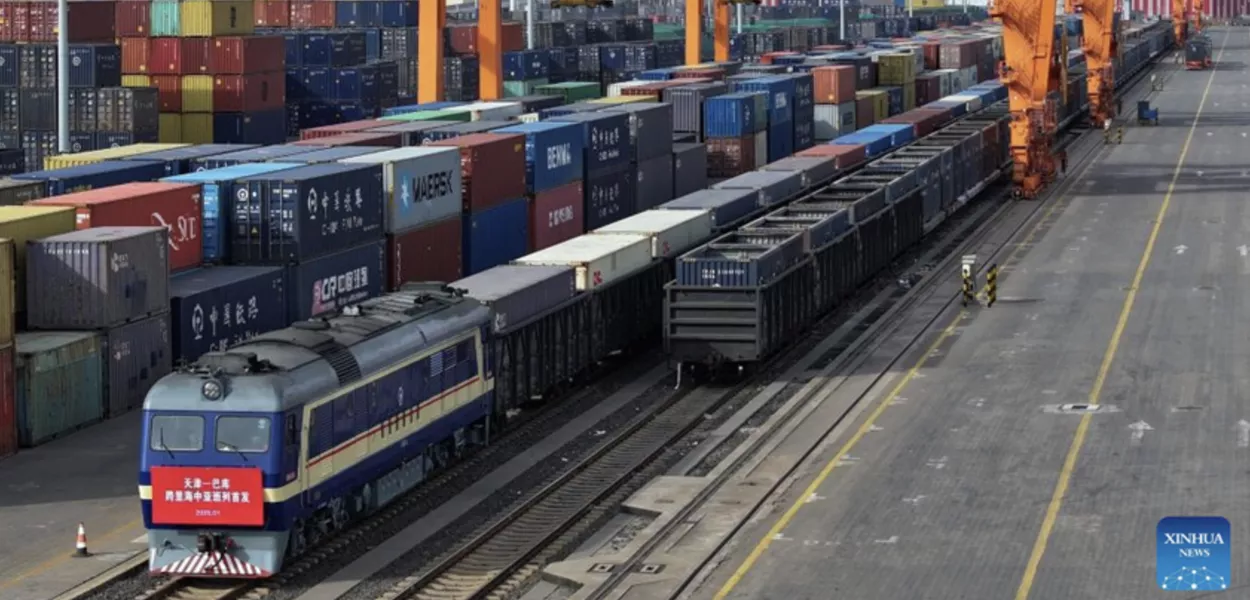 O primeiro trem de carga China-Ásia Central - 19/01/2025