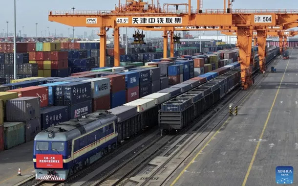 Tianjin, na China, inaugura rota de carga transcaspiana para o Azerbaijão