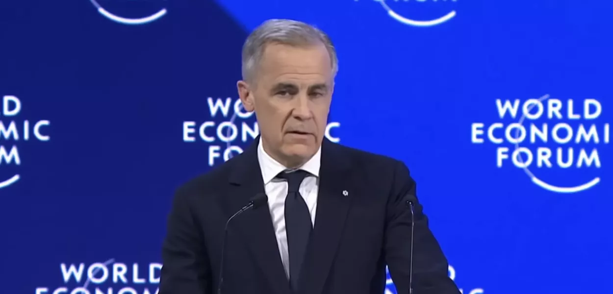 Mark Carney em Davos