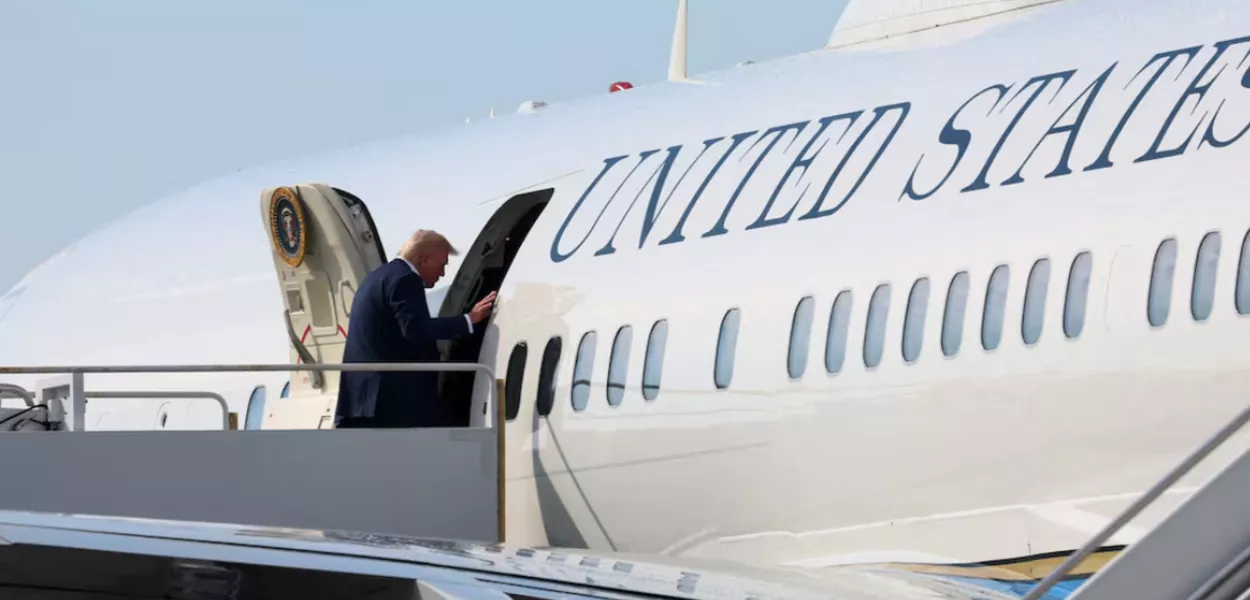 Trump e o Air Force One