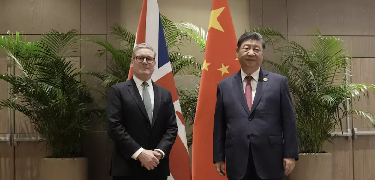 Keir Starmer e Ji Xinping
