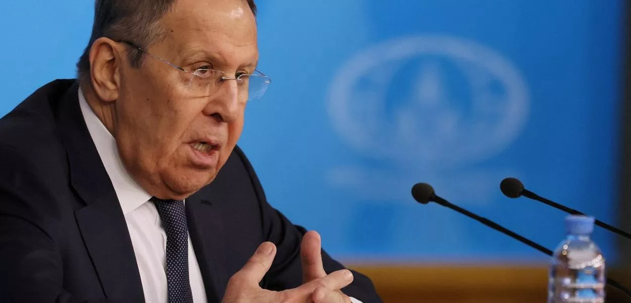 Ministro das Relações Exteriores da Rússia, Sergei Lavrov, durante entrevista coletiva em Moscou
20/01/2026 REUTERS/Shamil Zhumatov