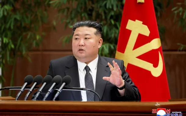 O líder norte-coreano Kim Jong Un - Agência Central de Notícias da Coreia (KCNA) / via REUTERS