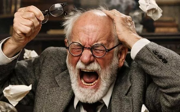 Ilustração de IA de Sigmund Freud