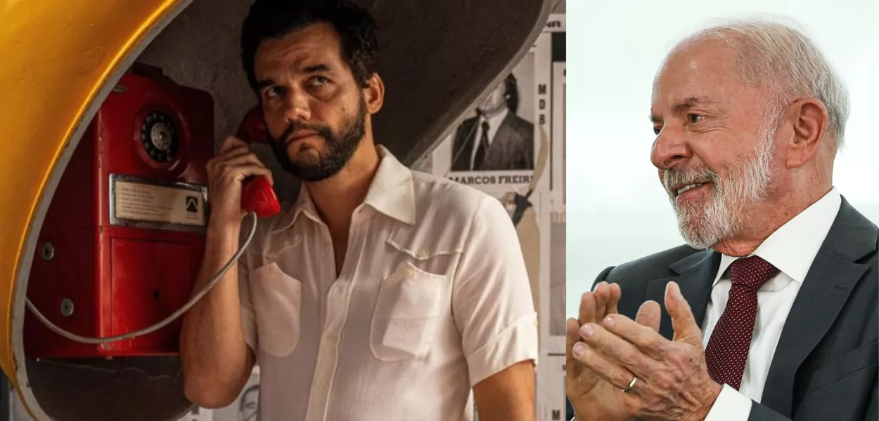 Wagner Moura em "O Agente Secreto" e Lula