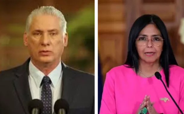 Díaz-Canel conversa com Delcy Rodríguez e reafirma solidariedade histórica com Venezuela