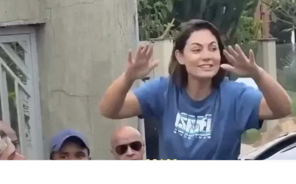 Com camisa de Israel, Michelle chama Nikolas de “nosso líder”