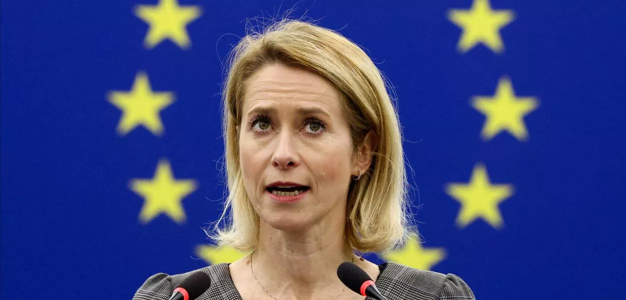 Kaja Kallas, chefe de política externa da União Europeia, em Estrasburgo
20/01/2026 REUTERS/Yves Herman