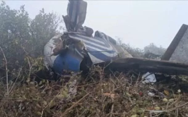 Avião caiu na Colômbia