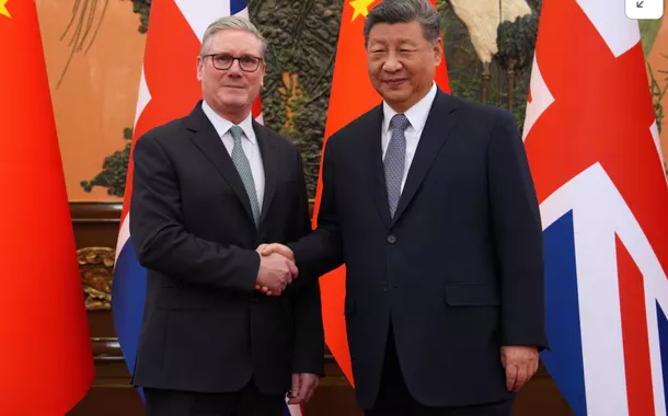 Em encontro com Xi Jinping, chefe de governo do Reino Unido propõe reaproximação estratégica com a China