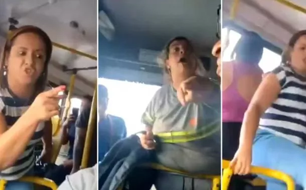 Motorista de ônibus é agredido com chutes e tapas por duas passageiras após se recusar a entrar em área alagada (vídeo)