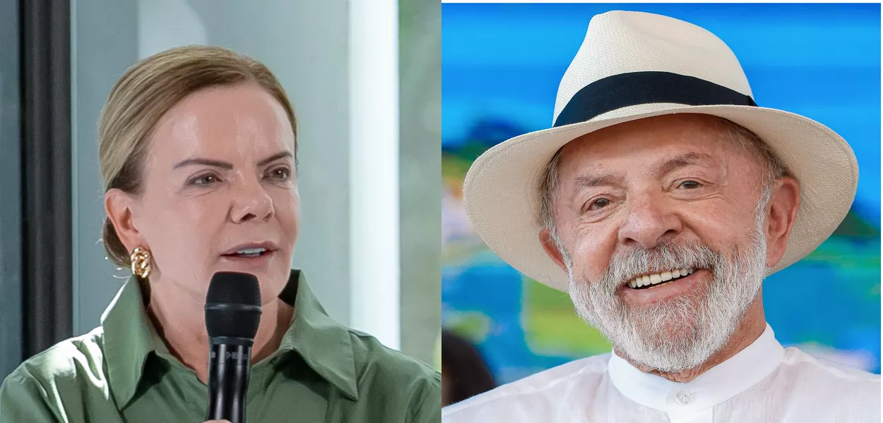 Gleisi Hoffmann e Lula