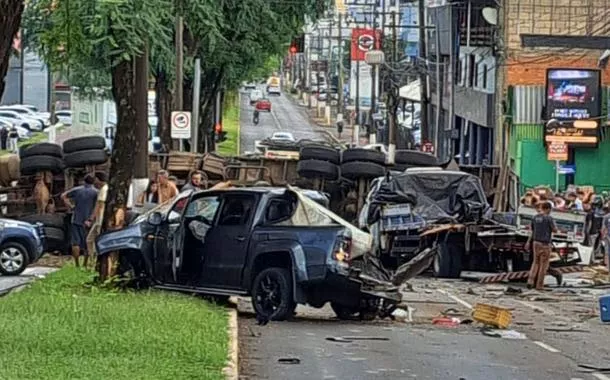 Acidente em Chapecó, estado de Santa Catarina