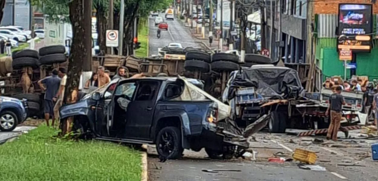 Acidente em Chapecó, estado de Santa Catarina