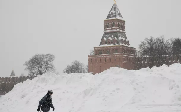 Moscou registra o nível mais alto de neve em 203 anos