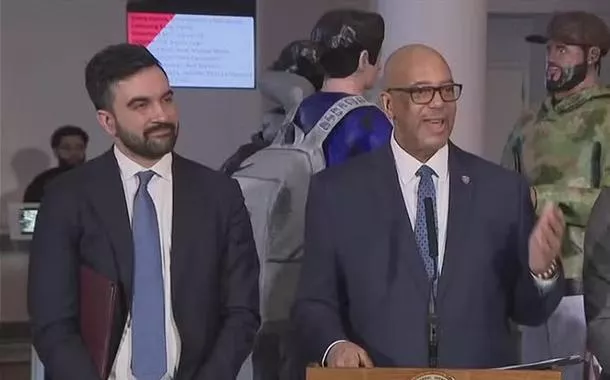 Zohran Mamdani e Stanley Richards