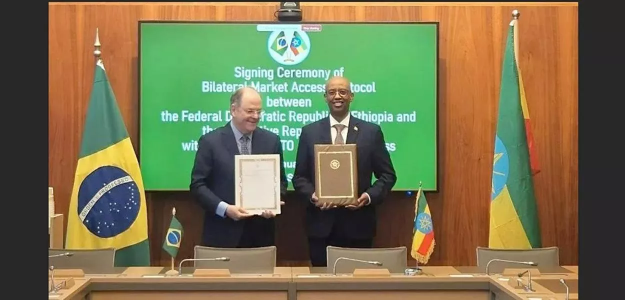 Tsegab Kebebew e Guilherme de Aguiar Patriota