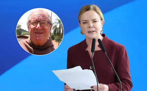 Gleisi Hoffmann lamenta morte de Frei Sérgio Görgen: 'dedicou a vida à soberania alimentar'